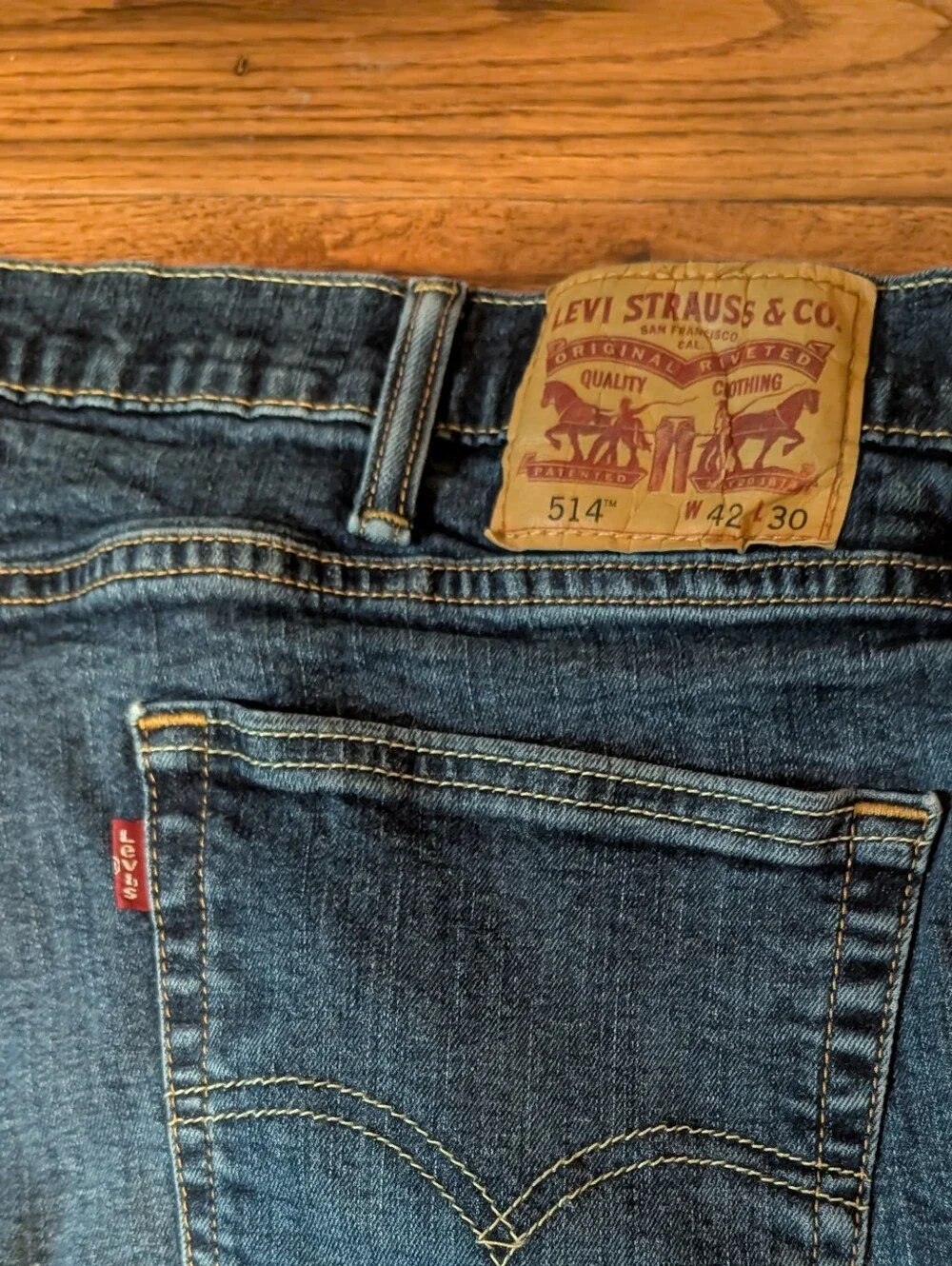 Levi's Men's Dark Blue Straight-Leg Jeans